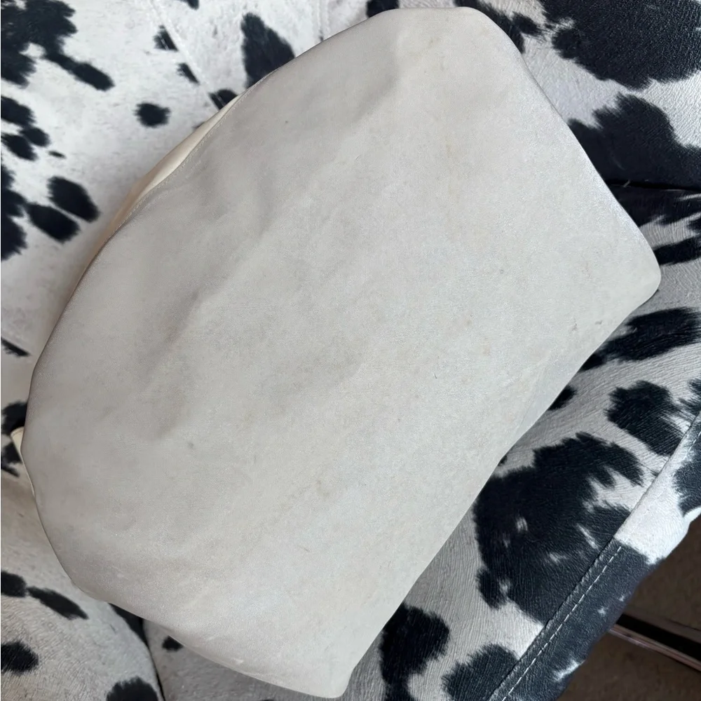 CHANEL Sports Line Cream & Gray Zip Top Tote